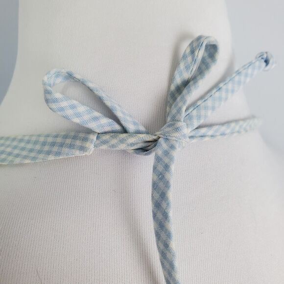 Vintage Gingham Halter Midi Dress Size 8 - Picture 8 of 9